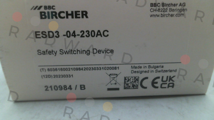 Bircher-ESD3-04-230AC price