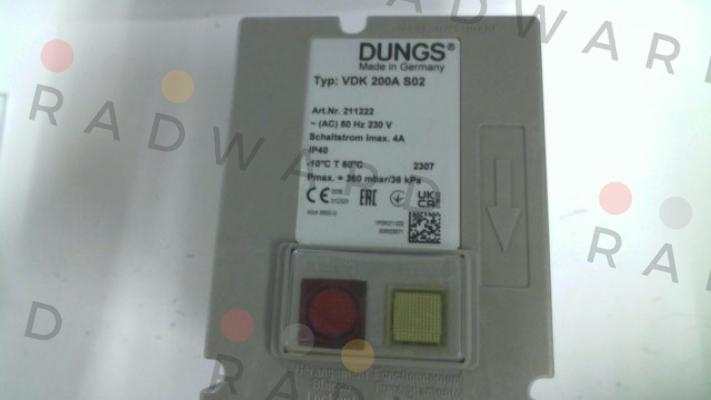 Dungs-P/N: 211222, Type: VDK 200A S02 price