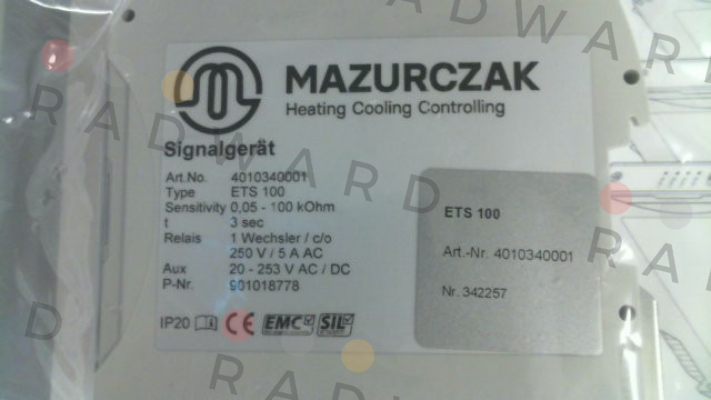 Mazurczak-P/N: 4010340001, Type ETS 100 price