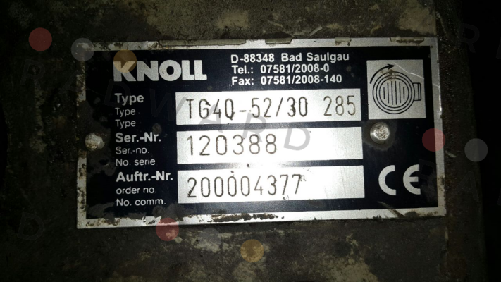 KNOLL-TG 40-52/30 285-1-0-1-1-1-0-0-0-0  price