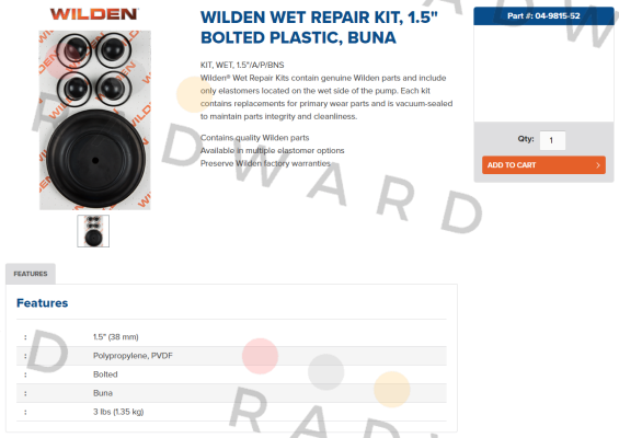 Wilden-04-9815-52 price