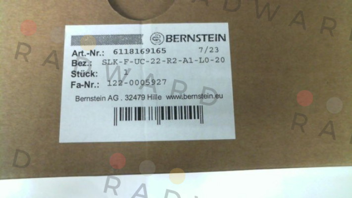 Bernstein-6118169165 / SLK-F-UC-22-R2-A1-L0-20 price